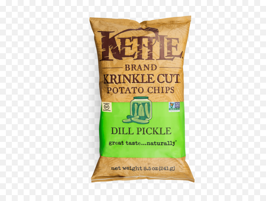 Dill Pickle - Kettle Brand Kettle Brand Dill Pickle Chips Png,Pickle Png