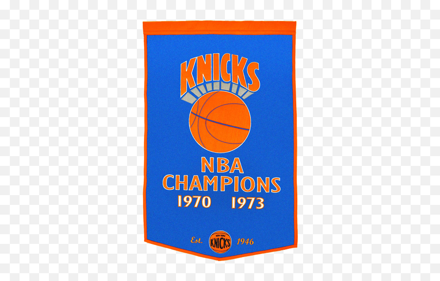 New York Knicks Dynasty Nba Finals Championship Banner - With Hanging Rod Knicks Championships Png,Knicks Png