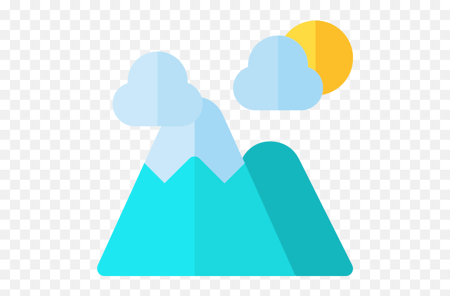 Flat Version Mountain Icon - Nature Rounded Icons Png,Mountain Icon Png