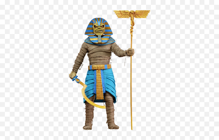 Iron Maiden - Pharaoh Eddie 8 Inch Action Figure Eddie Iron Maiden Neca Png,Iron Maiden Png