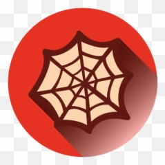 Spider Web Round Icon - Transparent PNG u0026 SVG vector file Orange Web Clipart