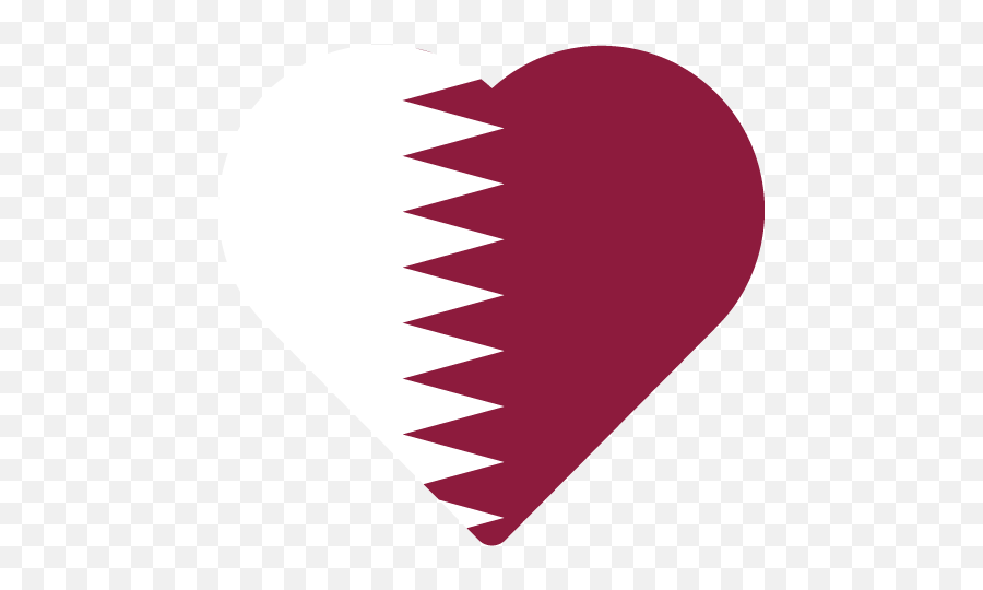 Vector Country Flag Of Qatar - Heart Vector World Flags Illustration Png,Oman Flag Png