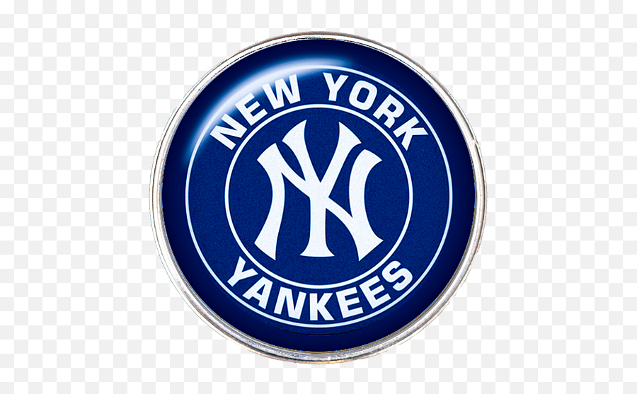 20mm New York Yankees Mlb Baseball Logo Snap Charm Tropicaltrinkets - Emblem Png,New York Yankees Logo Png