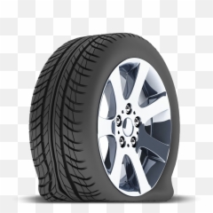 Flat Tyre Transparent Png - Flat Tire Png,Tires Png
