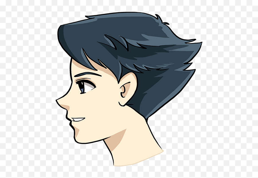 How To Draw An Anime Boy Face - Boy Face Drawing Easy Png,Anime Boy  Transparent - free transparent png images 