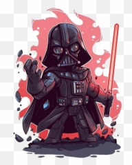 Cartoon Darth Vader Star Wars Png