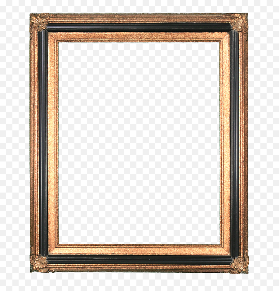 I Like This Simple Gold And Black Frame - 19th Century Painting Frame Png,Portrait Frame Png