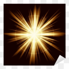 Golden Ight Burst Fireworks Lens - Light Flashed png