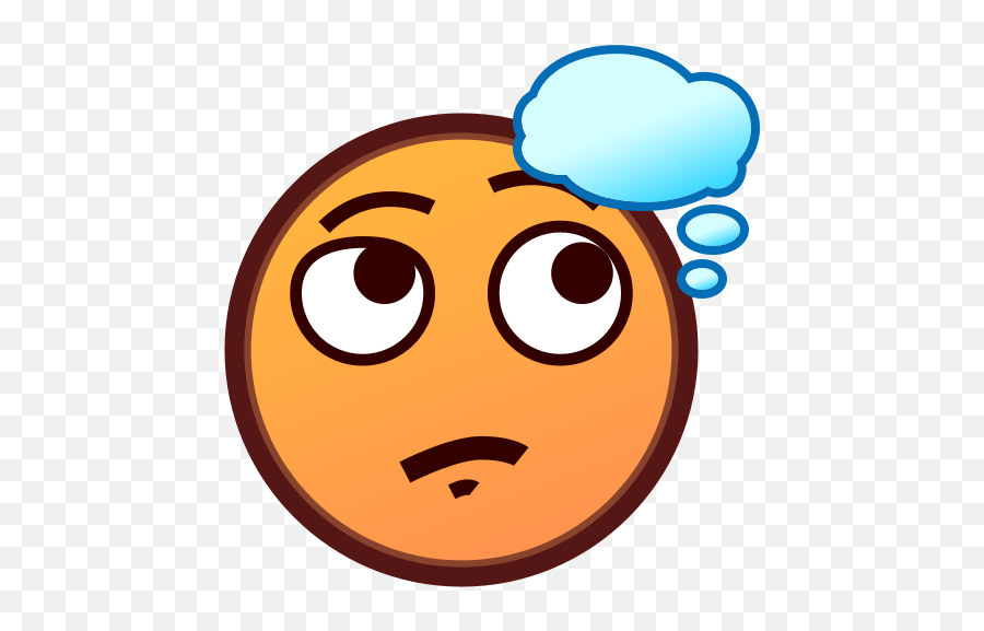 Thinking Face Emoji For Facebook Email U0026 Sms Id 12244 - Thinking Emoji Thinking Face Png,Memes Faces Png