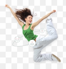 Download A Healthy Young Woman With Regular Digestion - Jumping Png,Jumping Png