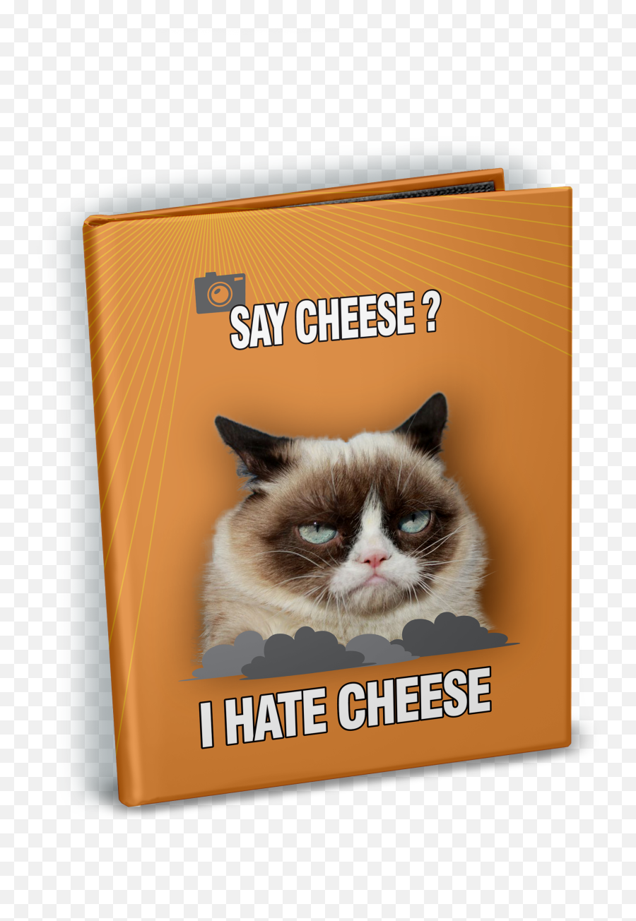 Grumpy Cat Say Cheese Mini Photo Album Holds 24 4 - Ragdoll Png,Grumpy Cat Png