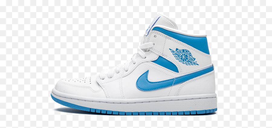 Air Jordan 1 Mid Wmns U201cuncu201d - Jordan 1 Unc Wmns Png,Air Jordan Png