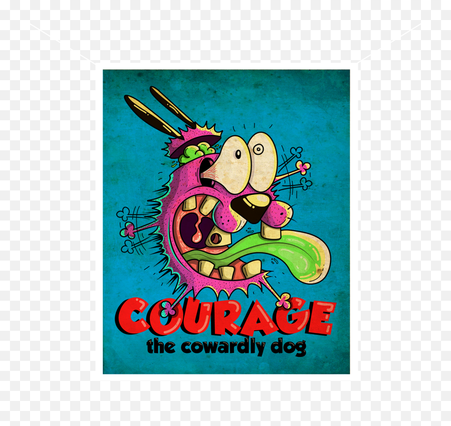 Courage The Cowardly Dog - Fanart On Behance Poster Png,Courage The Cowardly Dog Png