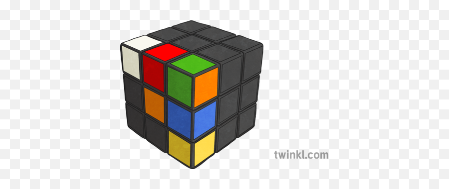 Rubiks Cube Alterable 1 Illustration - Twinkl Solid Png,Rubik's Cube Png