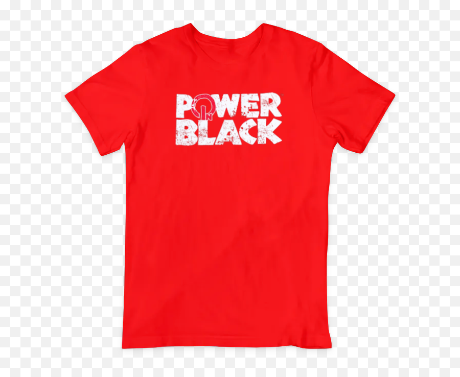 Ladies Fitted Red M Png Black Power Logo