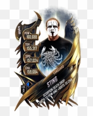 Sting - WWE SuperCard Season 1 Debut Roster Wwe Supercard Chyna png