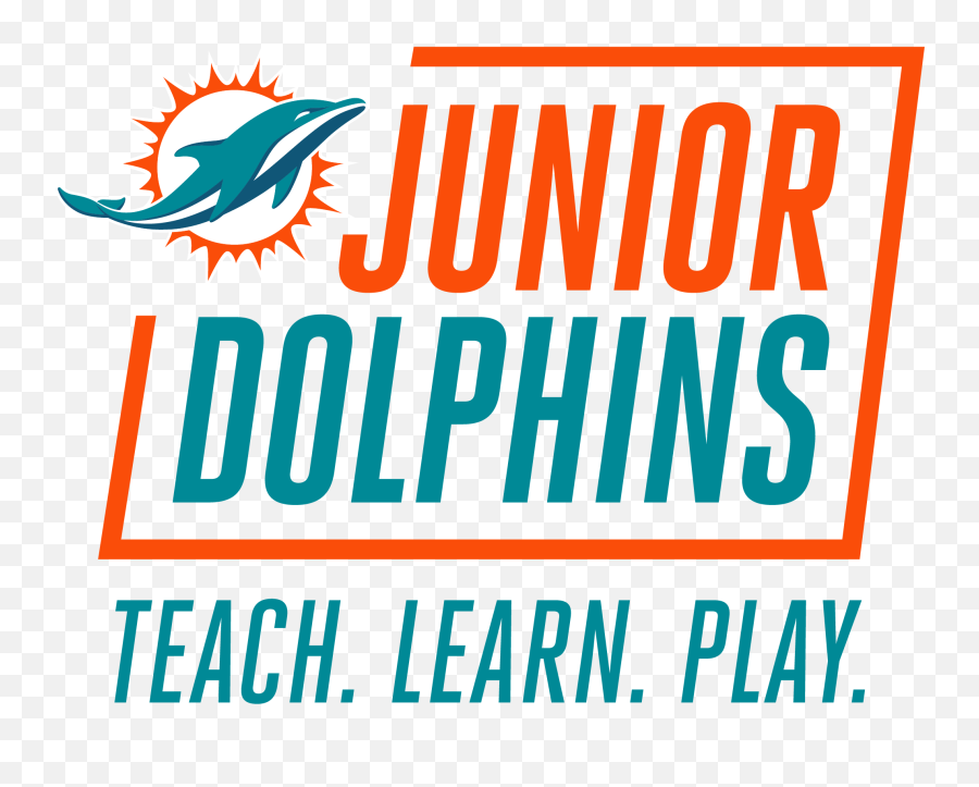 Junior Dolphins Virtual Football Camp Miami - Vertical Png,Miami Dolphins Logo Png