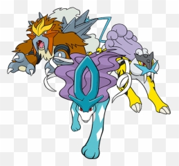 Dugtrio Png - Raikou Entei U0026 Suicune Cartoon 2511845 Pokemon Three Legendary Dogs,Suicune Png
