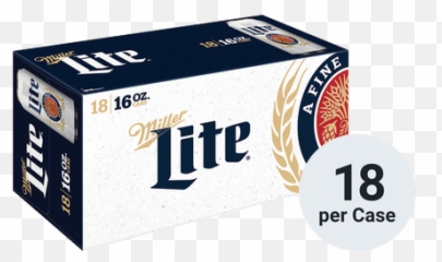 Miller Lite - 18 Pack Cans png