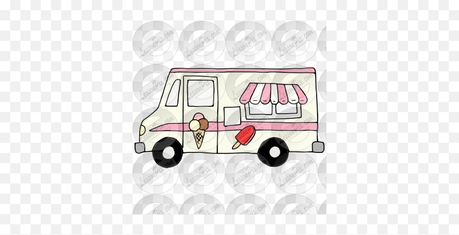 Ice Cream Truck Picture For Classroom Therapy Use - Great Commercial Vehicle Png,Ice Cream Truck Png