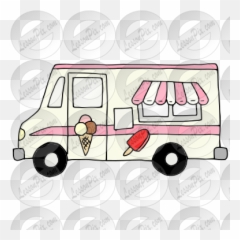 Ice Cream Truck Picture For Classroom Therapy Use - Great Commercial Vehicle Png,Ice Cream Truck Png