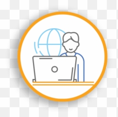 Raptor Technologies The Gold Standard In School Safety - Remote Work Symbol Blue png
