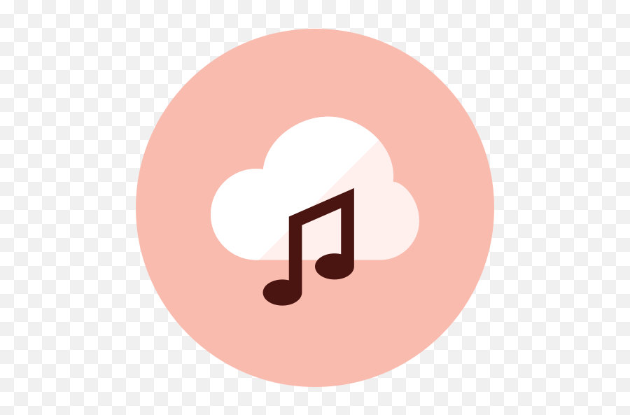 Cloud Music Free Icon Of Kameleon Red - Music Icon Png,Music Icon Facebook