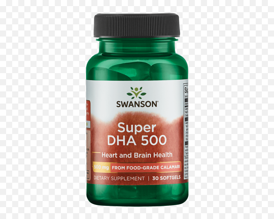 Swanson Super Dha 500 From Food - Grade Calamari 500 Mg 30 Softgels Walmartcom Swanson L Glutathione 100 Mg Png,Efa Icon