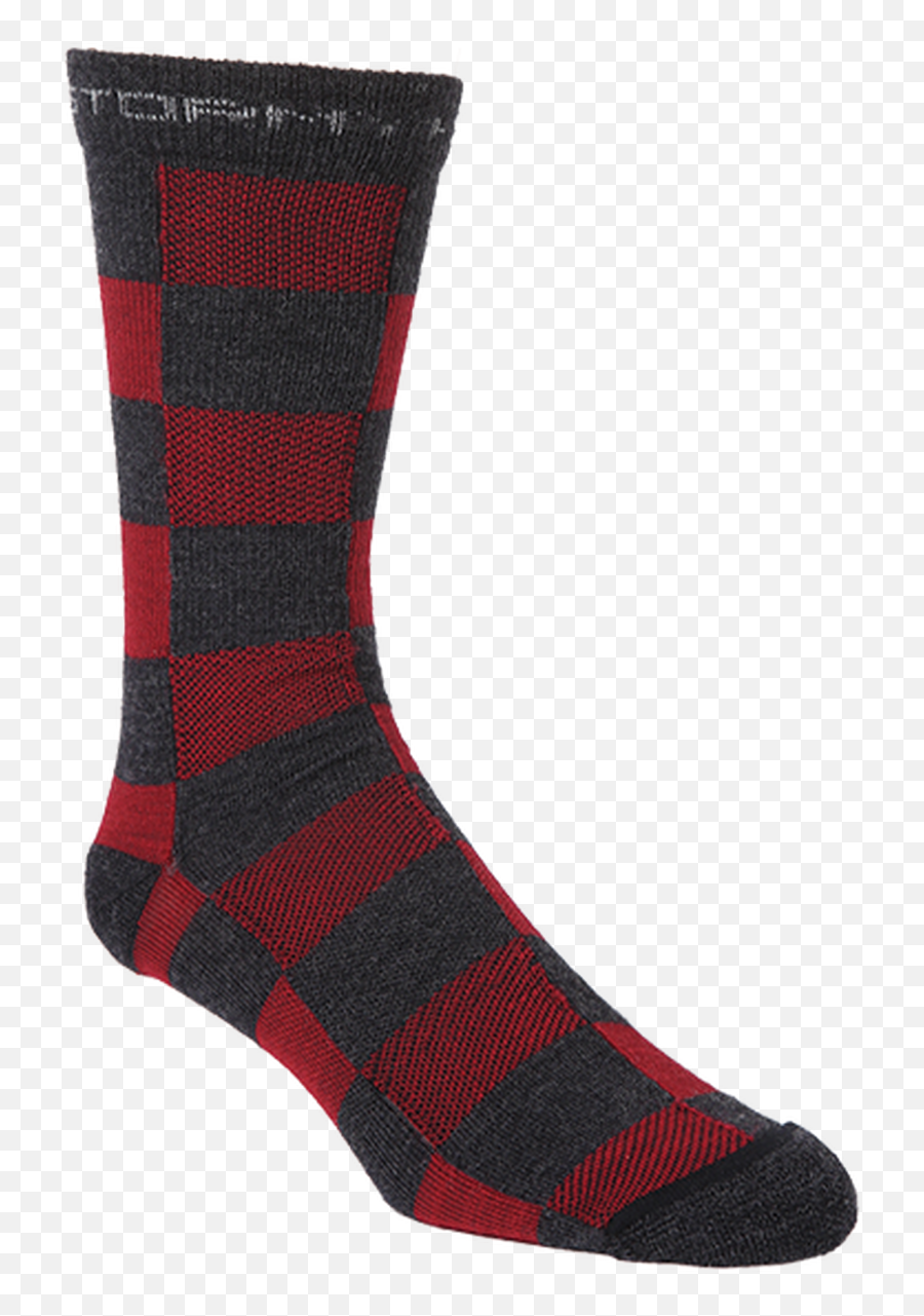 Buffalo Check Plaid Crew Wool Sock - Unisex Png,Buffalo Icon Apparel