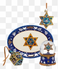 Download Free Hanukkah Porcelain Blue And White Dinnerware - Religion png