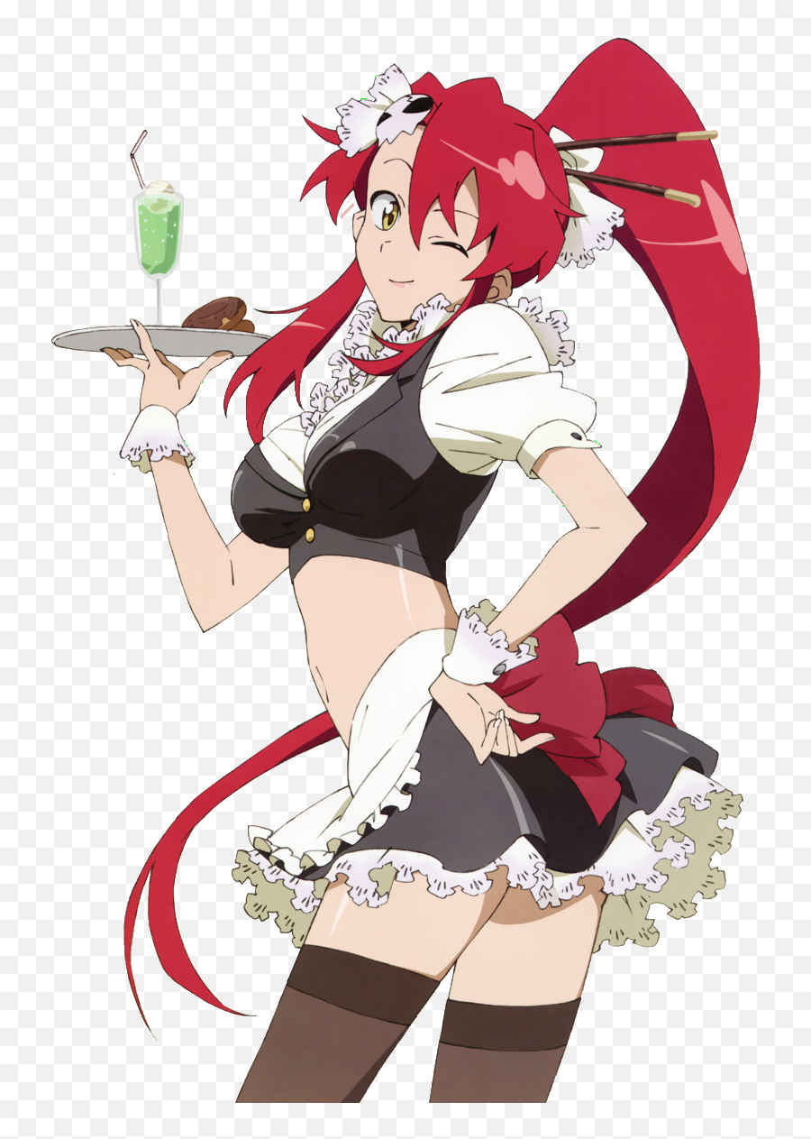 Anyone Have The Source Image For This - Gurren Lagann Yoko Waitress Png,Yoko Littner Icon Png