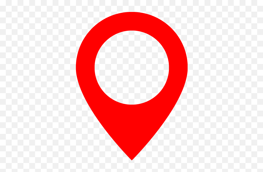 Red Map Marker 2 Icon - Location Icon Red Png,Location Icon Png Transparent