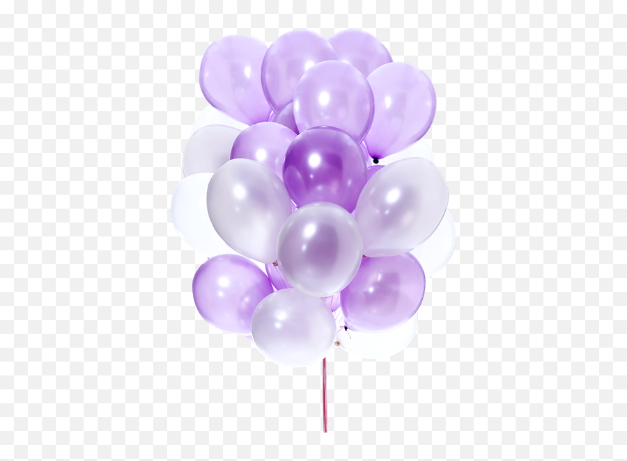 Pin - Transparent Background Purple Balloons Png,White Balloons Png