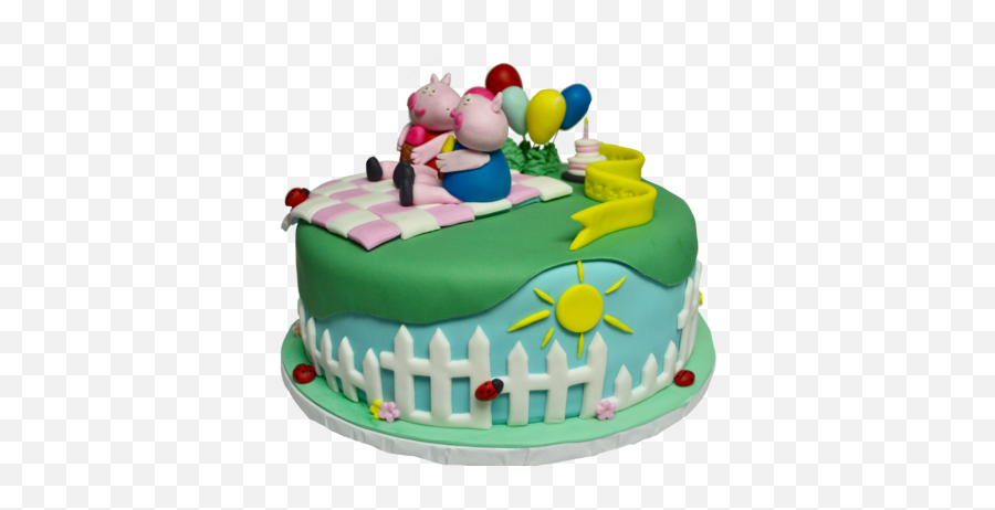 Peppa Pig Cake U2013 Sugar Street Boutique - Birthday Cake Png,Peppa Pig Png