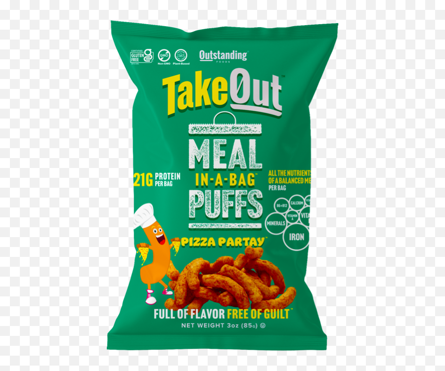 Take Out Plant Based Snacks Meal In A Bag Outstanding - Packet Png,Icon Meals Popcorn Ghost