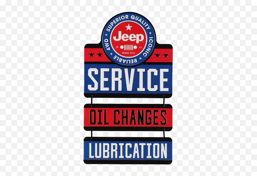 Jeep Service Linked Embossed Tin Sign Size 9 W X 15 H - Language Png,Wx Icon
