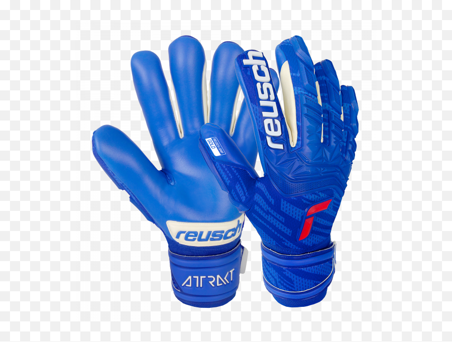 Reusch Attrakt Freegel Gold Finger Support - Blue Png,Icon Skull Gloves