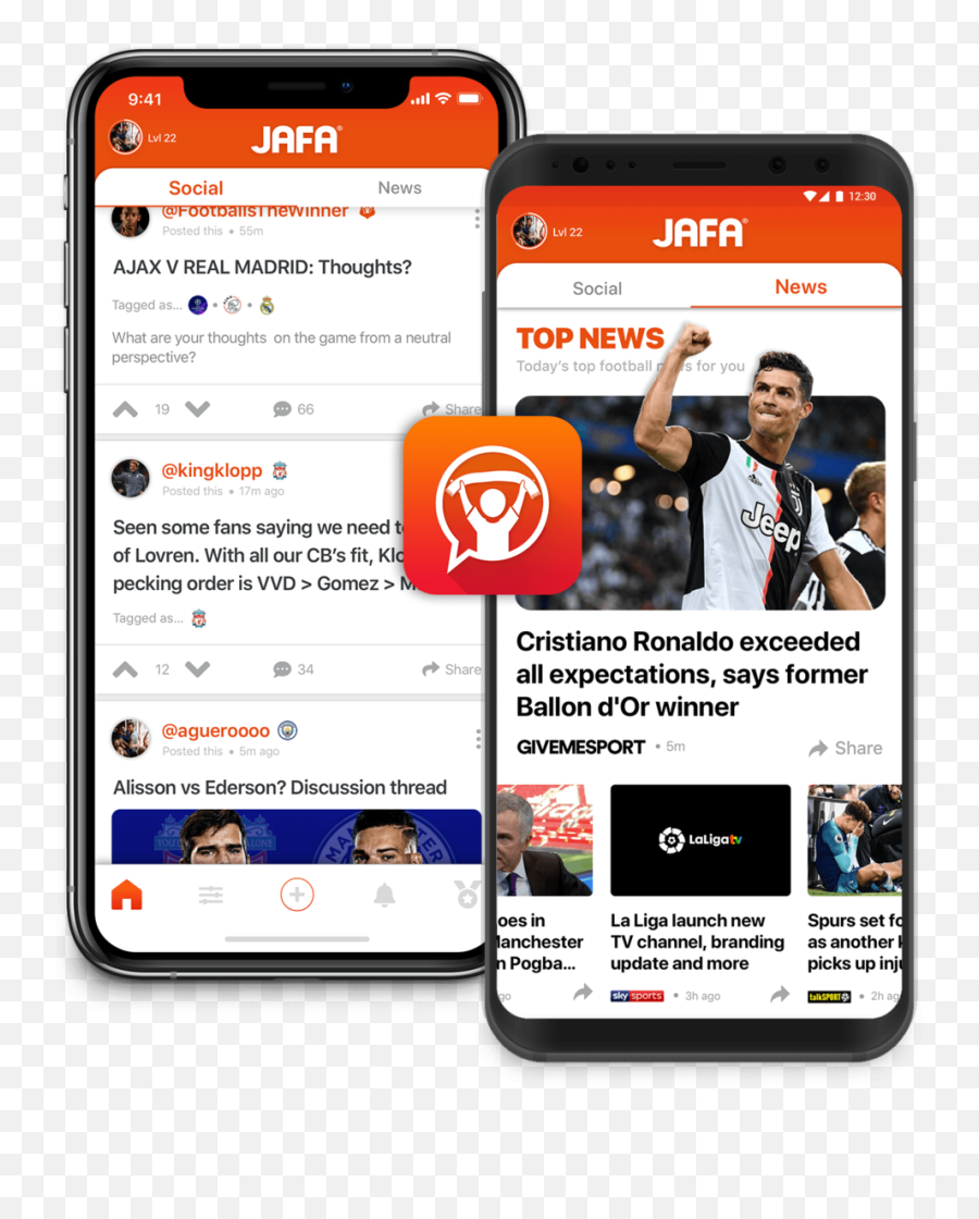 Jafa App Football Fan Opinion U0026 Personalised News - We Iphone Png,Sports Png