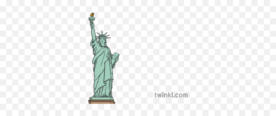 Statue Of Liberty Illustration - Twinkl Usa Png,Statue Of Liberty Png