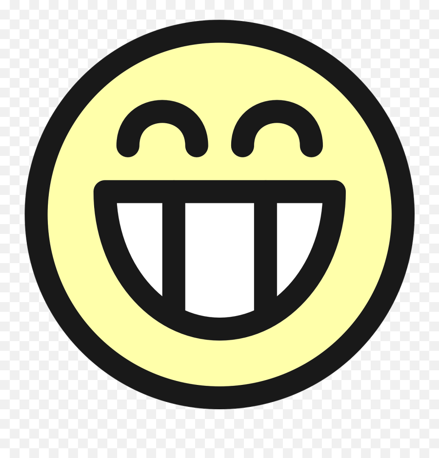 Smiley Face Grin - Free Vector Graphic On Pixabay Grins Icon Png,Happy Icon Png