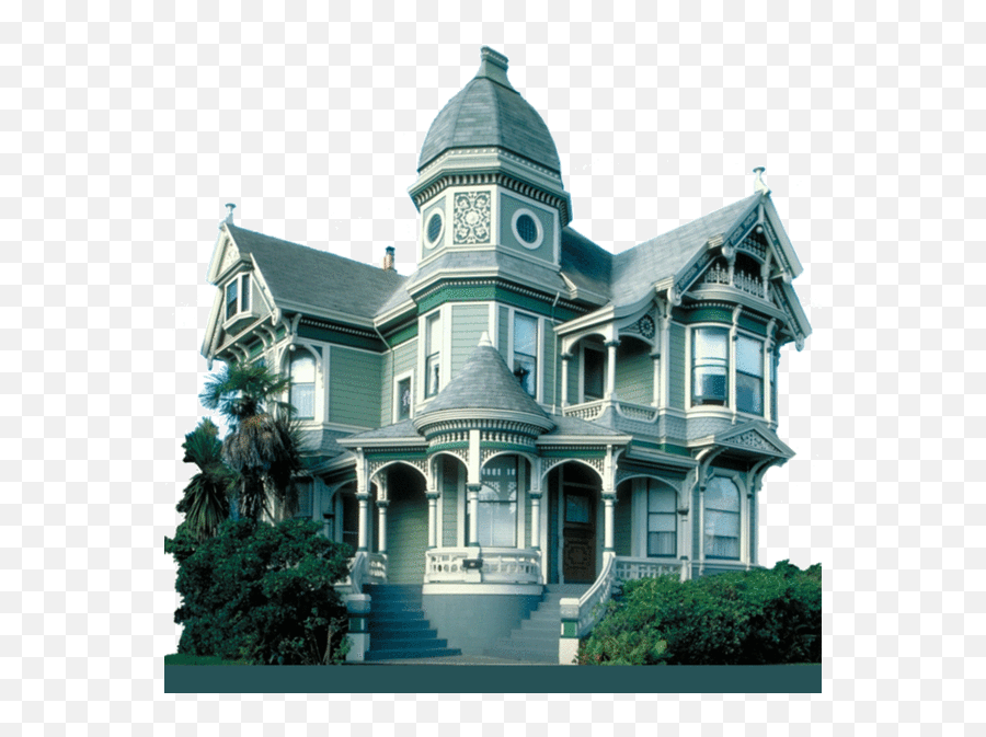 Victorian Era House - Horror House Matte Painting Png,Mansion Png