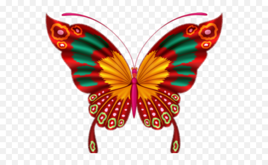 Monarch Butterfly Clipart Red - Butterfly Vector Png,Butterfly Vector Png