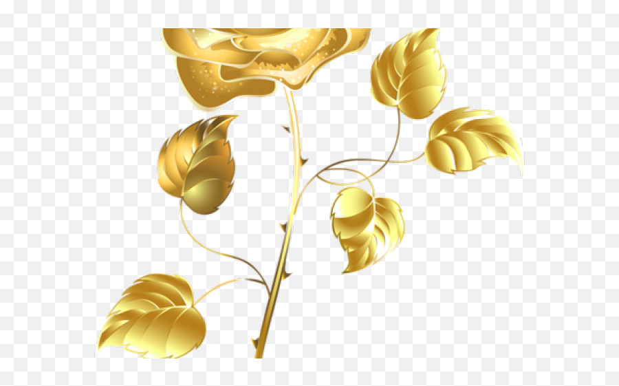 Rose Bush Clipart Dead - Gold Rose Transparent Background Png,Dead Rose Png