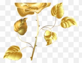 Rose Bush Clipart Dead - Gold Rose Transparent Background Png,Dead Rose Png