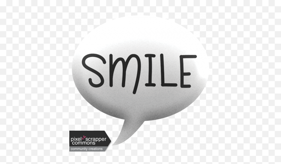 Speech Bubble - Smile Graphic By Gina Jones Pixel Scrapper Manatee Png,Word Bubble Png