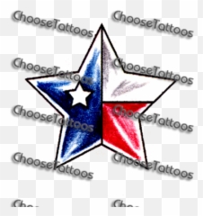 Download Hd Texas Star Tattoo Stencil - Tattoos Transparent Designs png