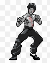 Bruce Lee - Cartoon Drawing Bruce Lee Png,Bruce Lee Png