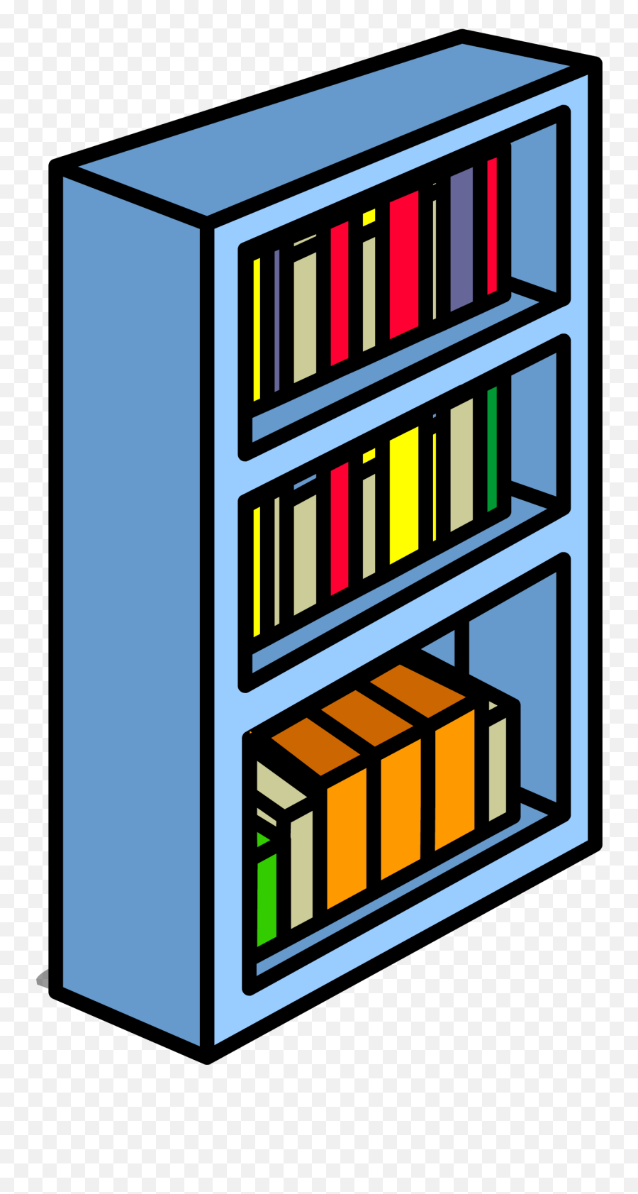 Furniture Clipart Bookshelf - Bookshelf Clipart Png Book Shelves Clip Art,Bookshelf Png