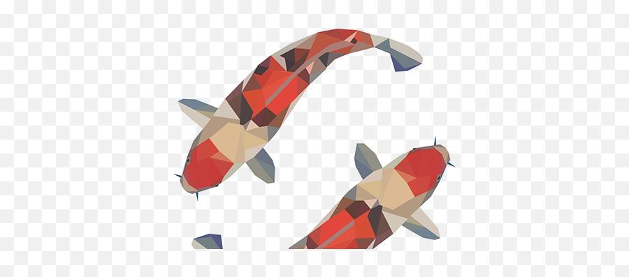 Check Out New Work - Koi Fish Low Poly Png,Koi Png