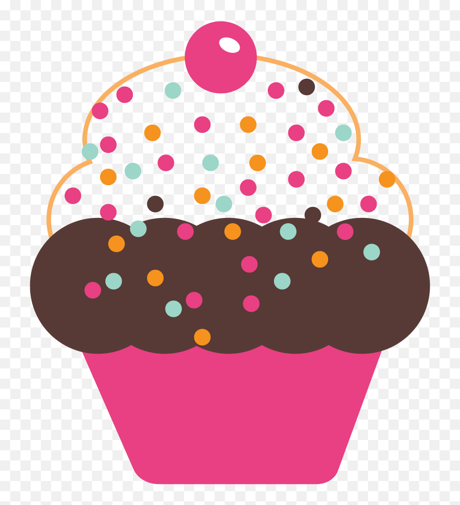 Cute Cupcake Clipart Png Transparent - Cute Cup Cakes Clip Art,Cupcake Clipart Png